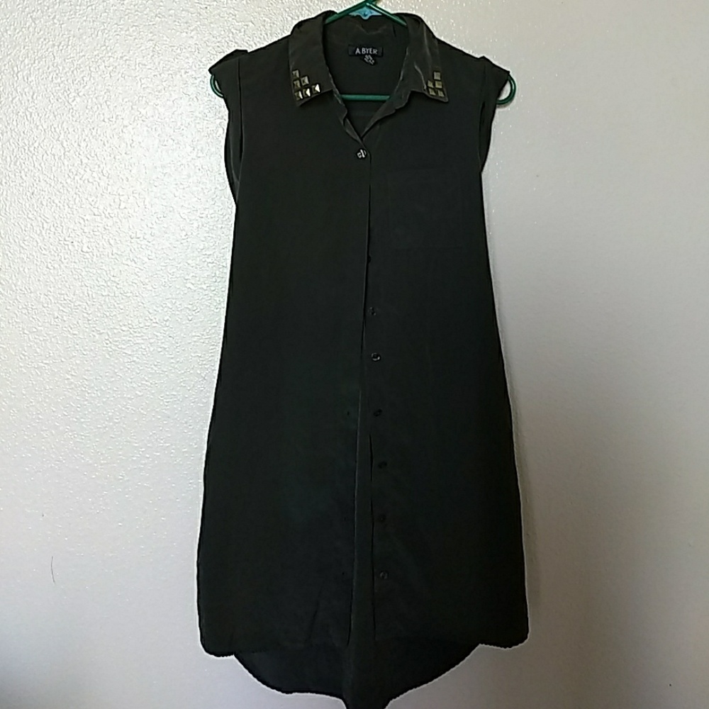 Studded collar dress